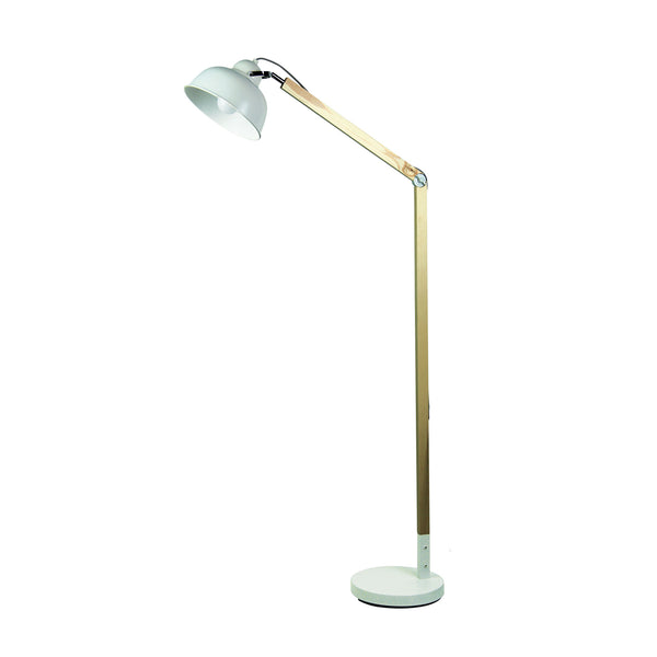 Windsor 150cm Task Floor Lamp in White or Black Shade